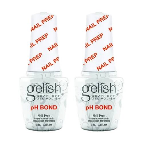 2PK Gelish Mini Gel Polish Ph Bond Natural Nail Prep Removes Oils 9ml