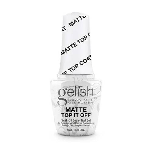 Gelish Mini Matte Top It Off Sealer Gel 50 Applications For Nails 9ml