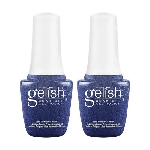 2PK Gelish Mini UV LED Soak Off Gel Nail Polish Rhythm And Blues 9ml