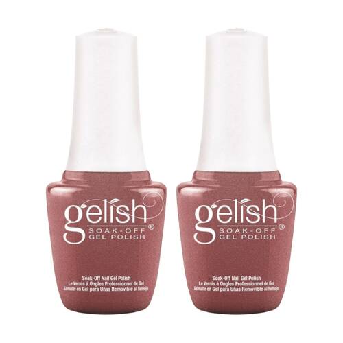 2PK Gelish Mini UV LED Soak Off Gel Nail Polish Texas Me Later 9ml