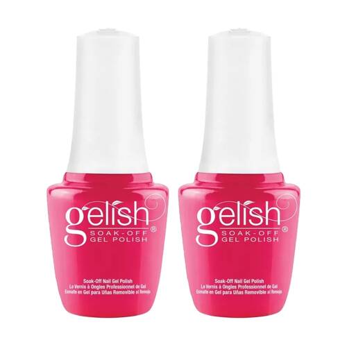 2PK Gelish Mini UV LED Soak Off Gel Nail Polish Don't Pansy Around 9ml