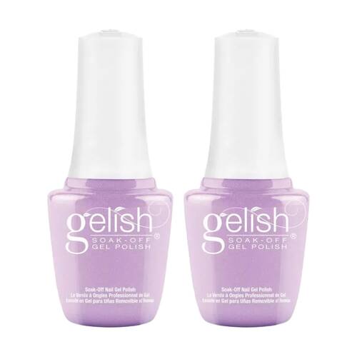 2PK Gelish Mini UV LED Soak Off Gel Nail Polish All The Queen's Bling 9ml