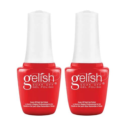 2PK Gelish Mini UV LED Soak Off Gel Nail Polish Tiger Blossom 9ml