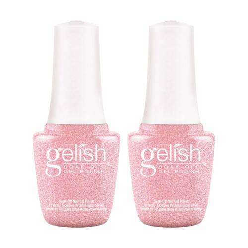 2PK Gelish Mini UV LED Soak Off Gel Nail Polish Colour June Bride 9ml