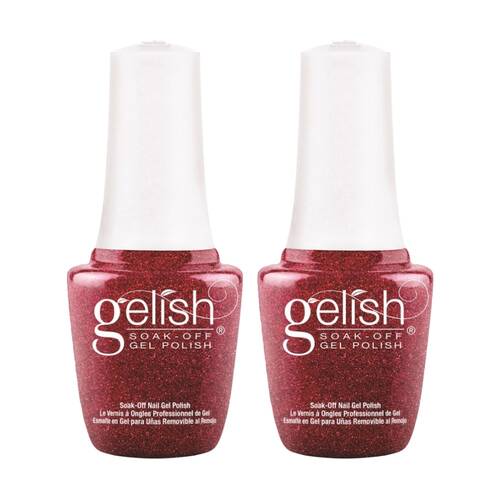 2PK Gelish Mini UV LED Soak Off Gel Nail Polish Colour Good Gossip 9ml