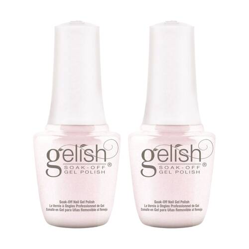 2PK Gelish Mini UV LED Soak Off Gel Nail Polish Colour Champagne 9ml
