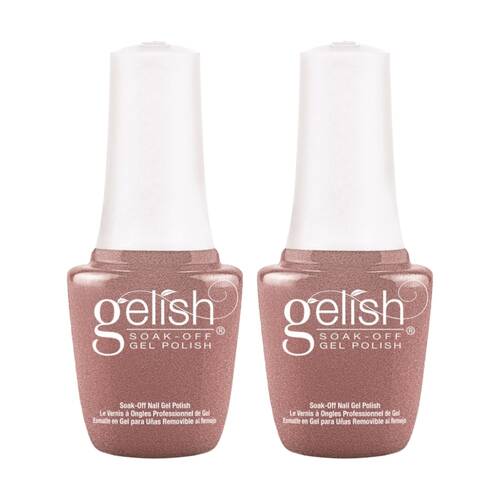2PK Gelish Mini UV LED Soak Off Gel Nail Polish Glamour Queen 9ml