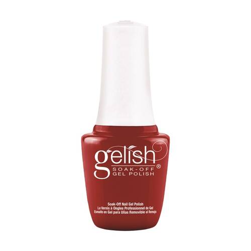 Gelish Mini UV LED Soak Off Gel Nail Polish Colour Hot Rod Red 9ml