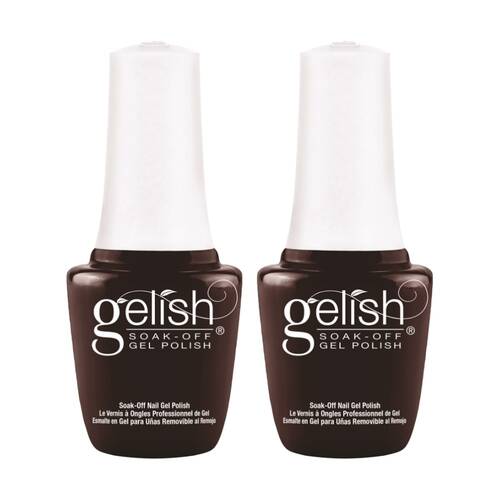 2PK Gelish Mini UV LED Soak Off Gel Nail Polish Black Cherry Berry 9ml