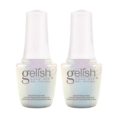 2PK Gelish Mini UV LED Soak Off Gel Nail Polish Izzy Wizzy, Lets Get Busy 9ml