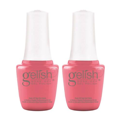 2PK Gelish Mini UV LED Soak Off Gel Nail Polish Pacific Sunset 9ml