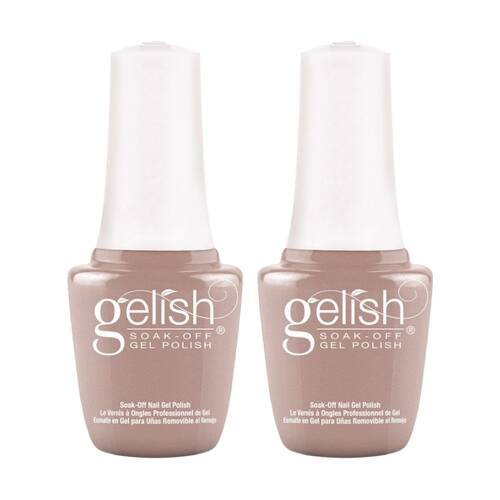 2PK Gelish Mini UV LED Soak Off Gel Nail Polish Skinny Vanilla Latte 9ml