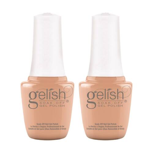 2PK Gelish Mini UV LED Soak Off Gel Nail Polish Creme De La Femme 9ml