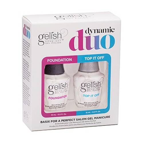 2pc Gelish Pro Dynamic Duo Base and Top Coat Set Gel Manicure 15ml