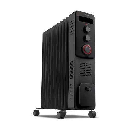 Goldair Oil Column Heater W/ Timer Turbo Fan 3 Heat Settings 2400W Black