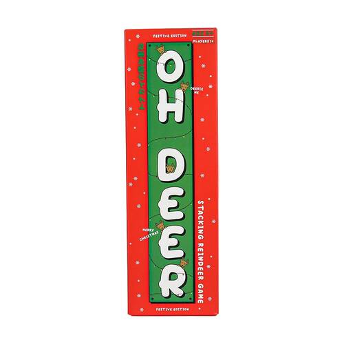 Gift Republic Oh Deer Reindeer Stacking Game Toy Kids 4Y+ Brown