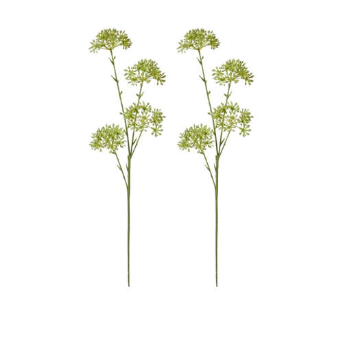 2PK E Style Seeding Nut Spray Realistic Artificial Flower Green 23x15x58cm