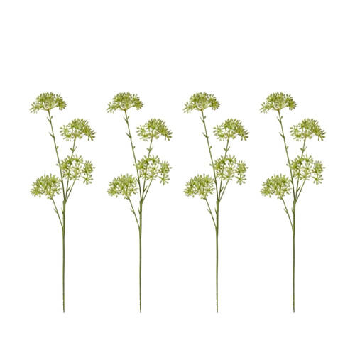 4PK E Style Seeding Nut Spray Realistic Artificial Flower Green 23x15x58cm