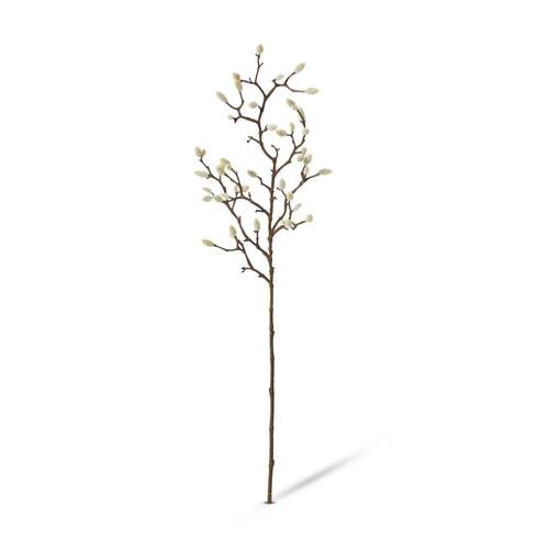 E Style Magnolia Bud Spray Realistic Artificial Flower Natural 25x10x74cm