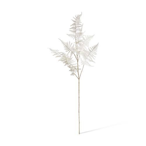 E Style Fern Decor Spray Realistic Artificial Flower Plastic White 86cm