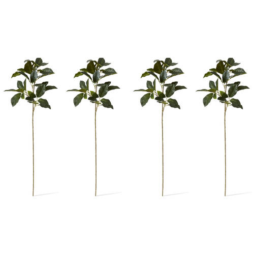 4PK E Style Viburnum Spray Realistic Artificial Flower Plastic Green 17x20x66cm