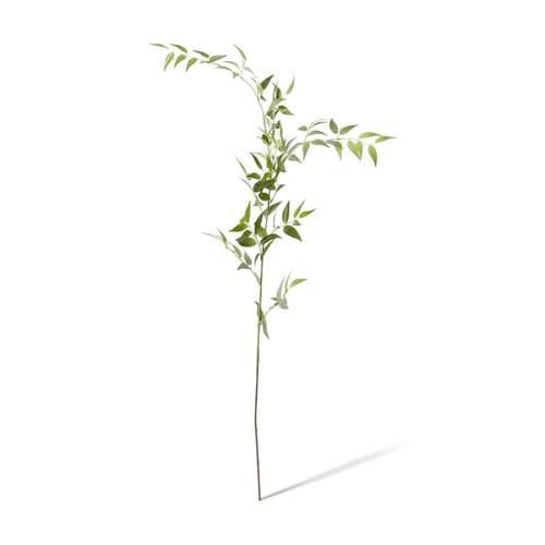 E Style Ruscus Italian Leaf Realistic Artificial Flower Spray Green 124cm
