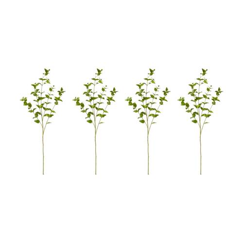 4PK E Style Hoya Leaf Spray Realistic Artificial Flower Plastic Green 84cm