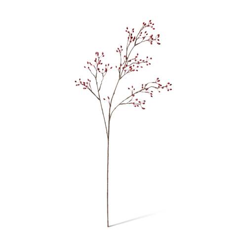 E Style Rosehip Mini Spray Realistic Artificial Flower Plastic Red 99cm