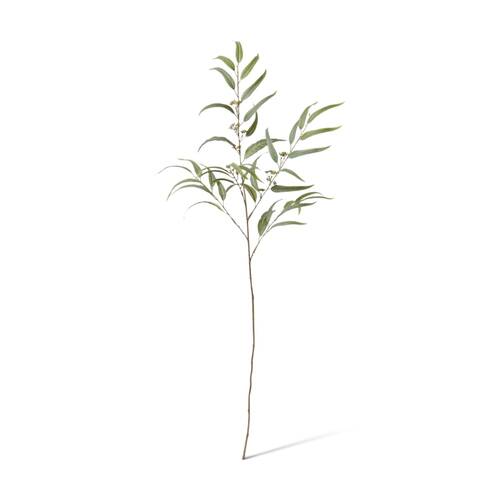 E Style Eucalyptus Spray Realistic Artificial Flower Grey Green Colour 117cm