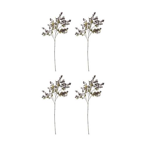4PK E Style Pepper Berry Spray Realistic Artificial Flower Burgundy 110cm