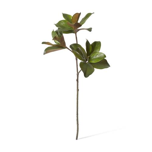 E Style Magnolia Classic Leaf Spray Realistic Artificial Flower Green 89cm