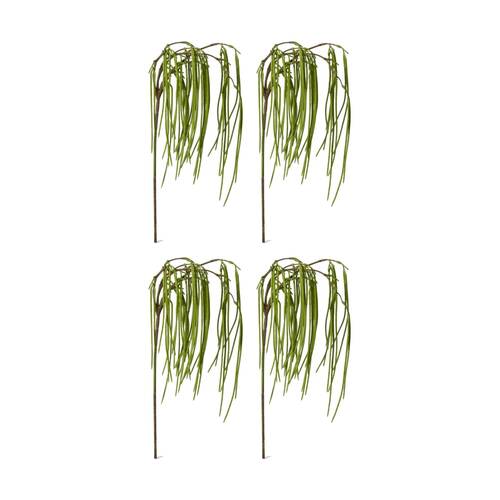 4PK E Style Rhipsalis Hanging Spray Realistic Artificial Flower Green 24x20x89cm