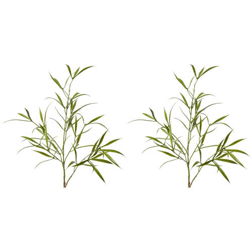 2PK E Style AsparAus Leaf Spray Realistic Artificial Flower Plastic 32x24x76cm