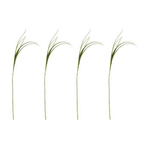 4PK E Style Grass Spray Realistic Artificial Flower Green 16x16x102cm
