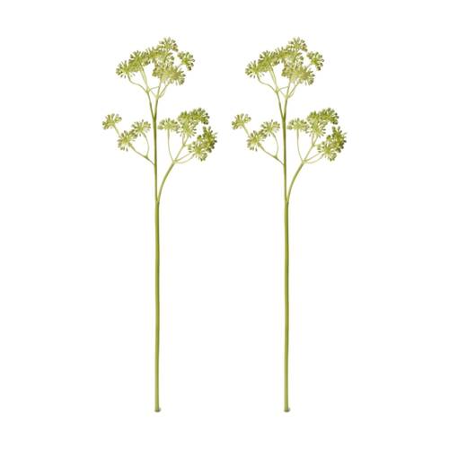 2PK E Style Seeding Berry Spray Realistic Artificial Flower Grey Green 64cm