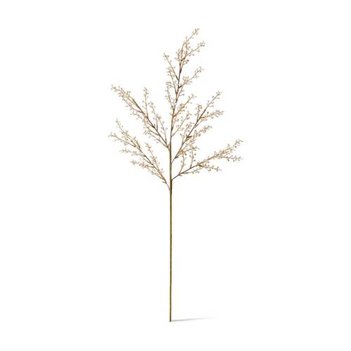 E Style Willow Mini Spray Realistic Artificial Flower Plastic Beige 85cm