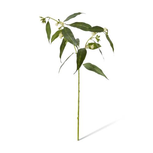 E Style Flowering Eucalyptus Realistic Artificial Flower White 75cm