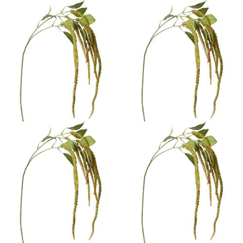 4PK E Style Amaranthus Spray Realistic Artificial Flower Green Pink 134cm