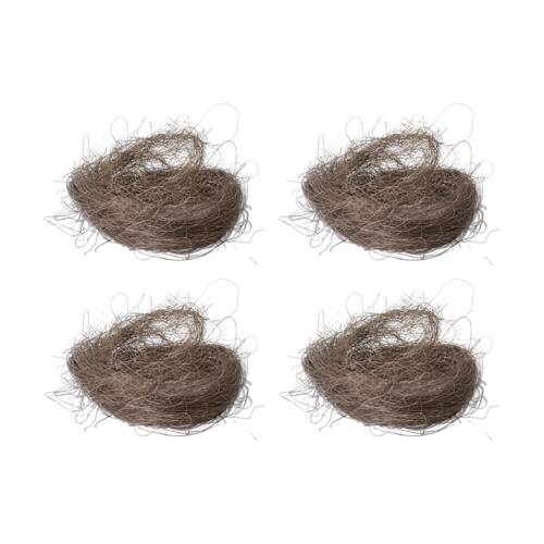 4PK E Style Pot Fill Realistic Artificial Flower Dirt Brown 36x23x10cm