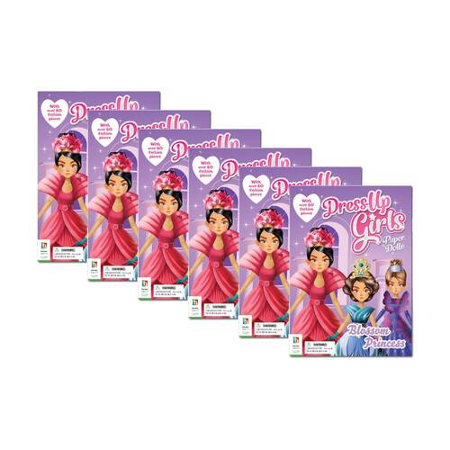 6PK Hinkler Bk Dressup Paper Dolls Book Kids Costume Fashion Doll Set - Assorted