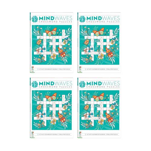 4PK Hinkler Mindwaves Puzzle Book Crosswords 80 Brain Stimulating Puzzles