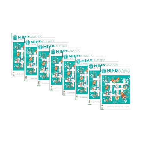 8PK Hinkler Mindwaves Puzzle Book Crosswords 80 Brain Stimulating Puzzles