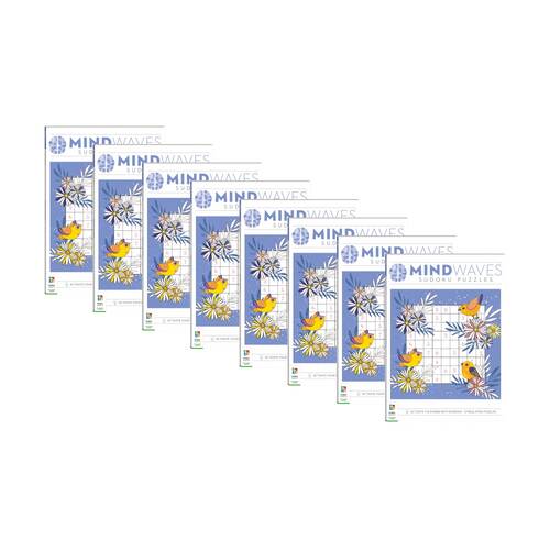 8PK Hinkler Mindwaves Puzzle Book Sudoku 80 Puzzles Stress Relief
