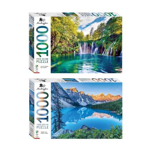 1000 pc Hinkler Mindbogglers Moraine Lake Canada & Nat Park Croatia Puzzle