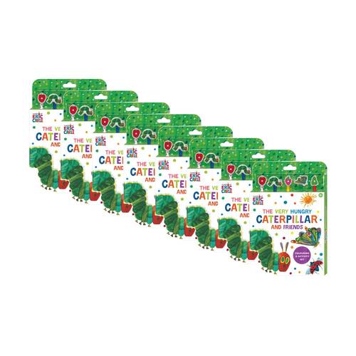 8PK Hinkler Hungry Caterpillar Colouring Kids Book Activity Set - 3y+