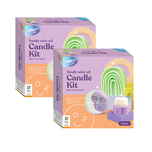 2PK Hinkler OMC Totally Wicked Candle Kit Making Soy Wax Craft