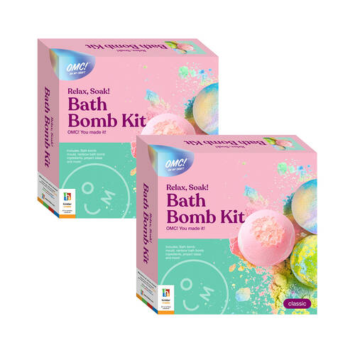2PK Hinkler OMC Relax Soak Bath Bomb Kit Making Australia DIY