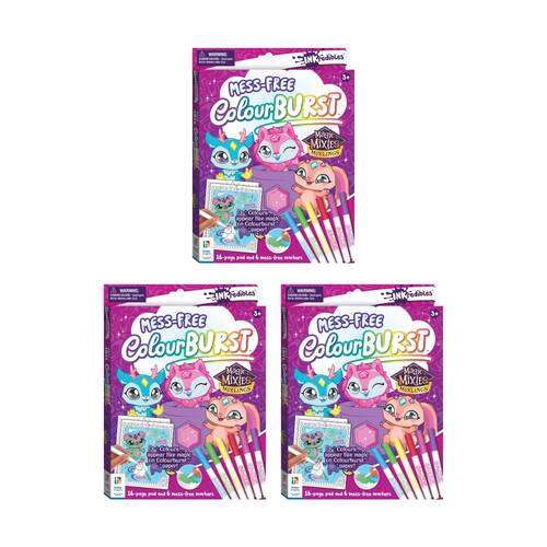 3PK Hinkler Inkredibles Colour Burst Magic Mixing Colouring Kit Kids - 3y+
