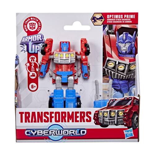 Transformers Cyberworld Armoured Cyber Changers Kids Figure Toy 6y+ Assorted