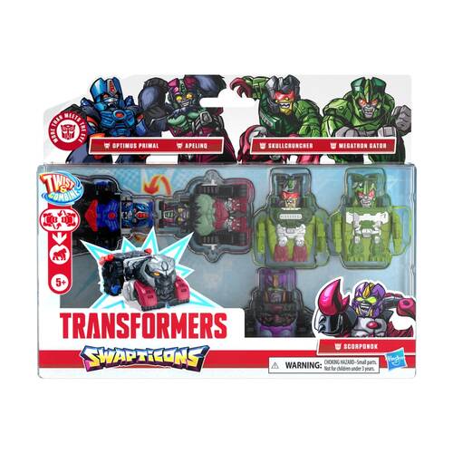 Transformers Swapticons Wild Jungle Mission Kids Action Figure Play Toy 5y+